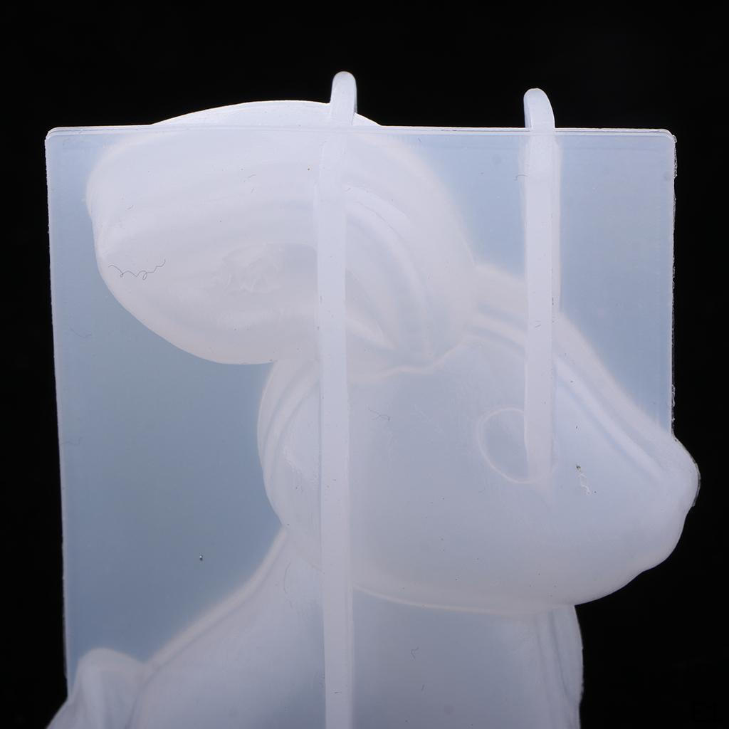 Симпатичный 3D кролик, ювелирные изделия из эпоксидной смолы, литье, изготовление силиконовых подвесок своими руками, украшение дома
