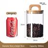 Vintage Glass Storage Jar with Handle Lid - Moisture & Mildew Proof, High-Temperature Resistant for Coffee and More