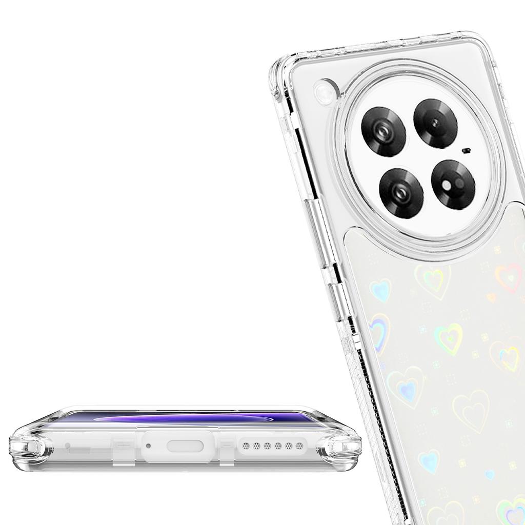 Для Infinix Zero 40 4G/5G Чехол Прозрачный Акриловый ТПУ Гибридный Чехол для Телефона с Лазерной Печатью