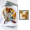 Silk Small Square Scarf Women'S National Style Printed Mulberry Silk Scarf Square Scarf Silk Plain Crepe Satin Silk Scarf