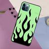 Чехол Flame Aesthetic Светло-синий Огненно-розовый для iPhone 13 12 11 14 Pro Max 6S 7 8 Plus SE 2020 12 13 Mini X XR XS Max Задняя крышка