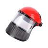 PVC Protective Mask Mesh Clear Face Shields Splash Resistant Safety Helmet Hat  Weeding