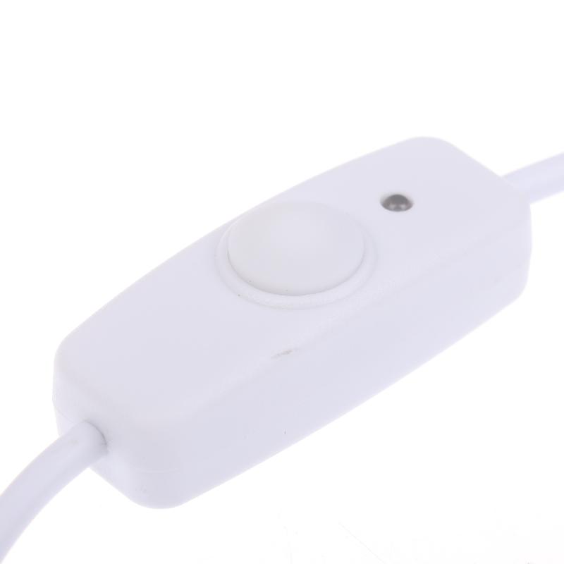 1/3 шт. Кабель питания USB-C на Type C 5V2A Короткий удлинитель USB C с выключателем для USB-вентилятора, светодиодных лент, настольной лампы