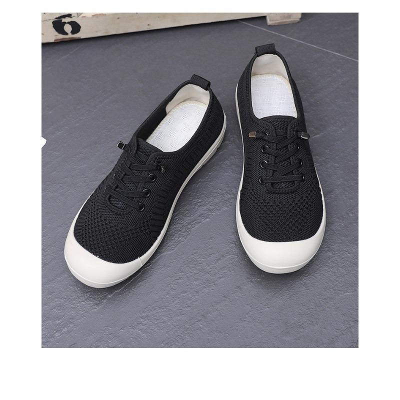 Женские дышащие слипоны в пекинском стиле, легкие и гибкие, удобные балетки для ходьбы, повседневная текстильная обувь с нескользящей подошвой для женщин