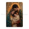Divine Harmony The Holy Family Jesus Mary Joseph Metal Plaque Poster Cinema Club Iron Wall Mural Party Tin Sign Poster