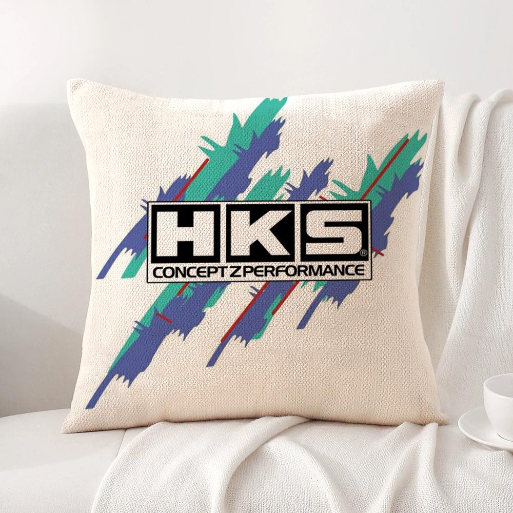 Ретро Узор H-Hks Наволочка Летняя Прохлада Льняная Ткань Двусторонняя Печать Чехол на Подушку Диван Домашний Декор Подарок