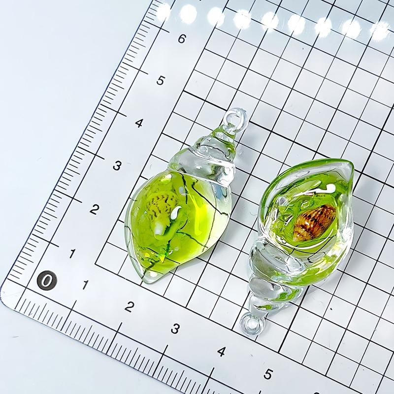 Мультяшные светящиеся моллюски украшения из смолы трехмерный кулон ручная работа декоративные аксессуары