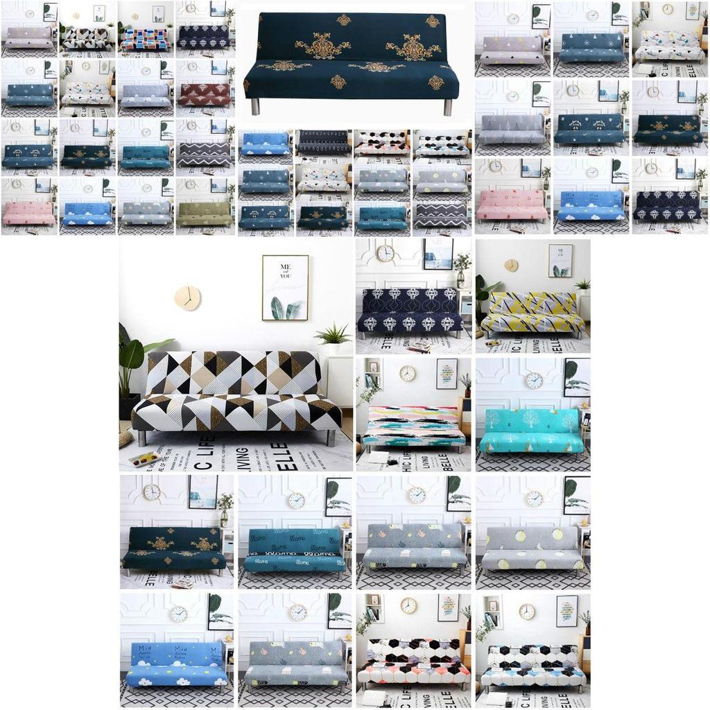 Мягкий и эластичный печатный чехол-накидка без подлокотников, чехол для дивана-кровати для комфортной защиты
