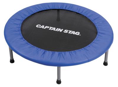 CAPTAIN STAG Батут для взрослых и детей, диаметр 92 см, грузоподъемность 80 кг, ленточного типа, складной, компактный, в комплекте сумка для хранения, UX-2571