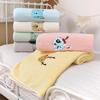 Детское быстросохнущее, впитывающее воду, толстое коралловое флисовое одеяло и банное полотенце с вышивкой - большое, не линяет.