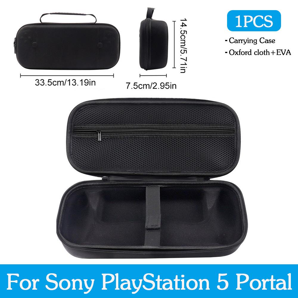 Hard EVA Carrying Case Storage Bag Shockproof Protective Travel Box with Mesh Pocket For PS5 PlayStation Portal Remote Player