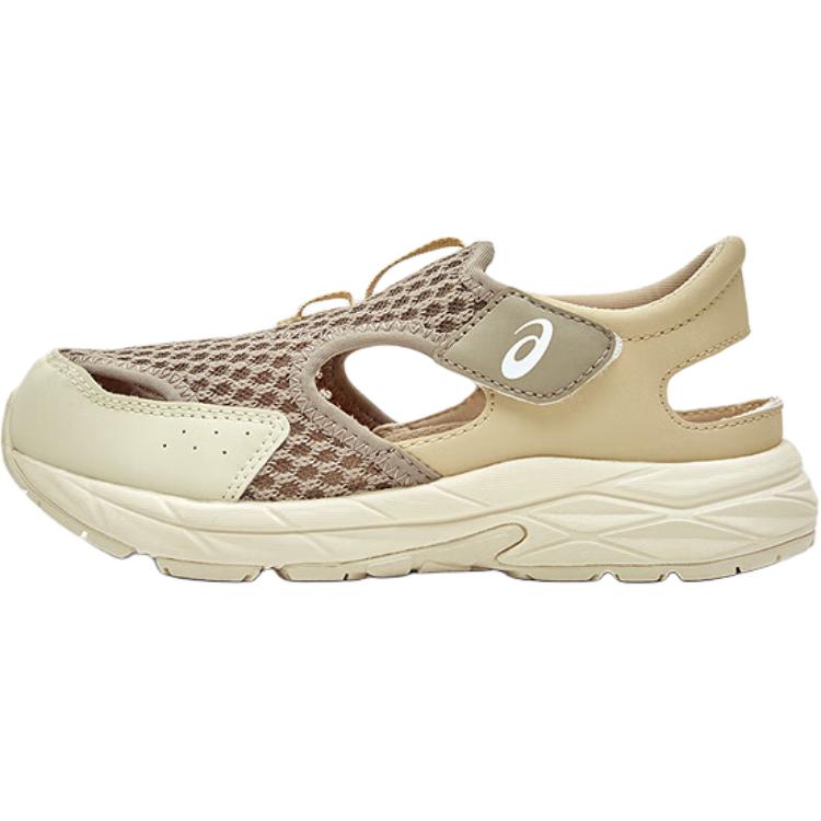 Asics Синтетическая кожа, Текстиль Низкие босоножки Коричневые Детские 1014A306-201