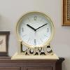 Круглые настольные часы в европейском стиле, каминные часы, не тикающие, декоративные настольные часы Love для офиса, гостиной, спальни, фермерского дома
