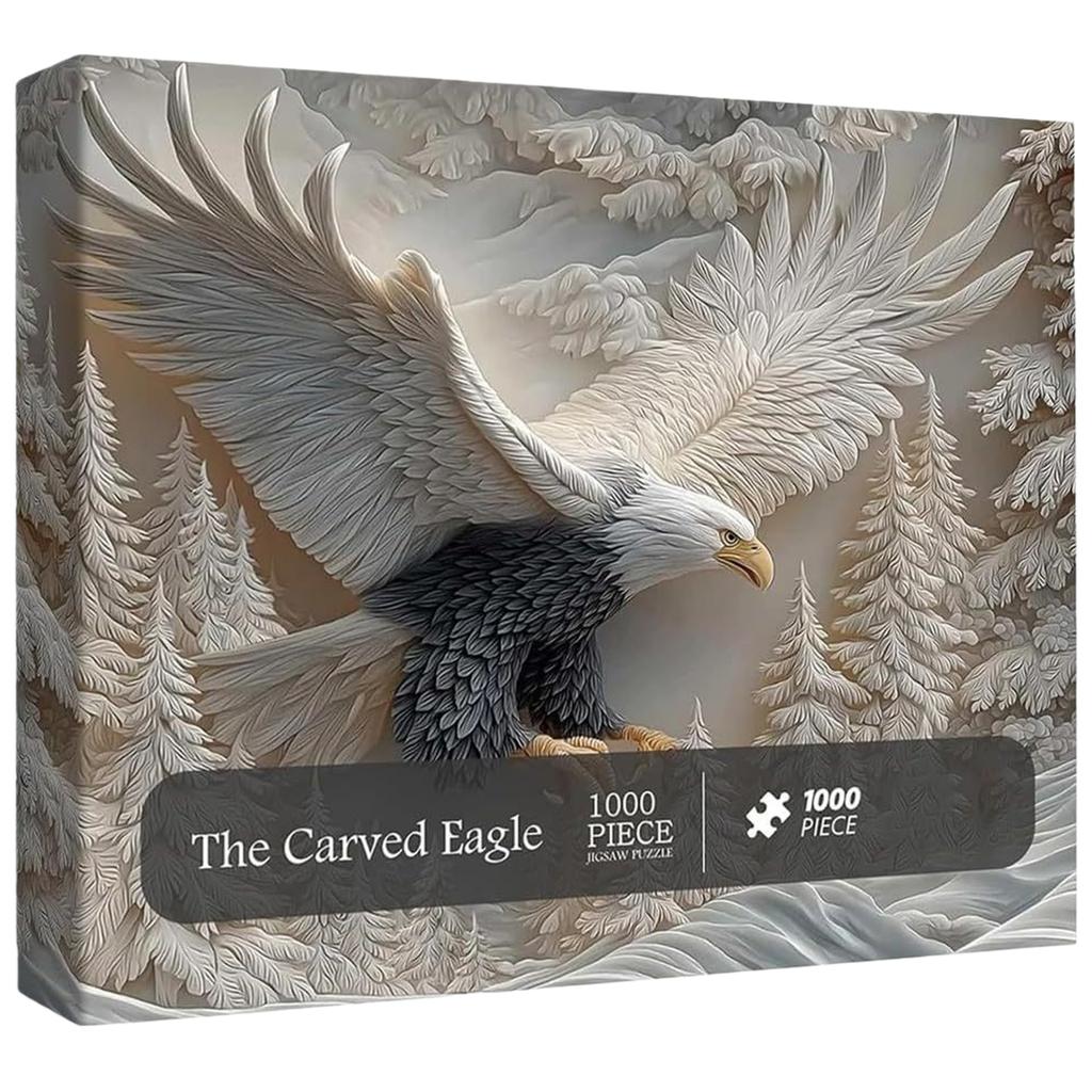 Eagle Puzzles Игры 1000 деталей Сложная игра-головоломка с изображением орла Дикая природа Художественный дизайн для взрослых Семейное занятие и Декор для дома