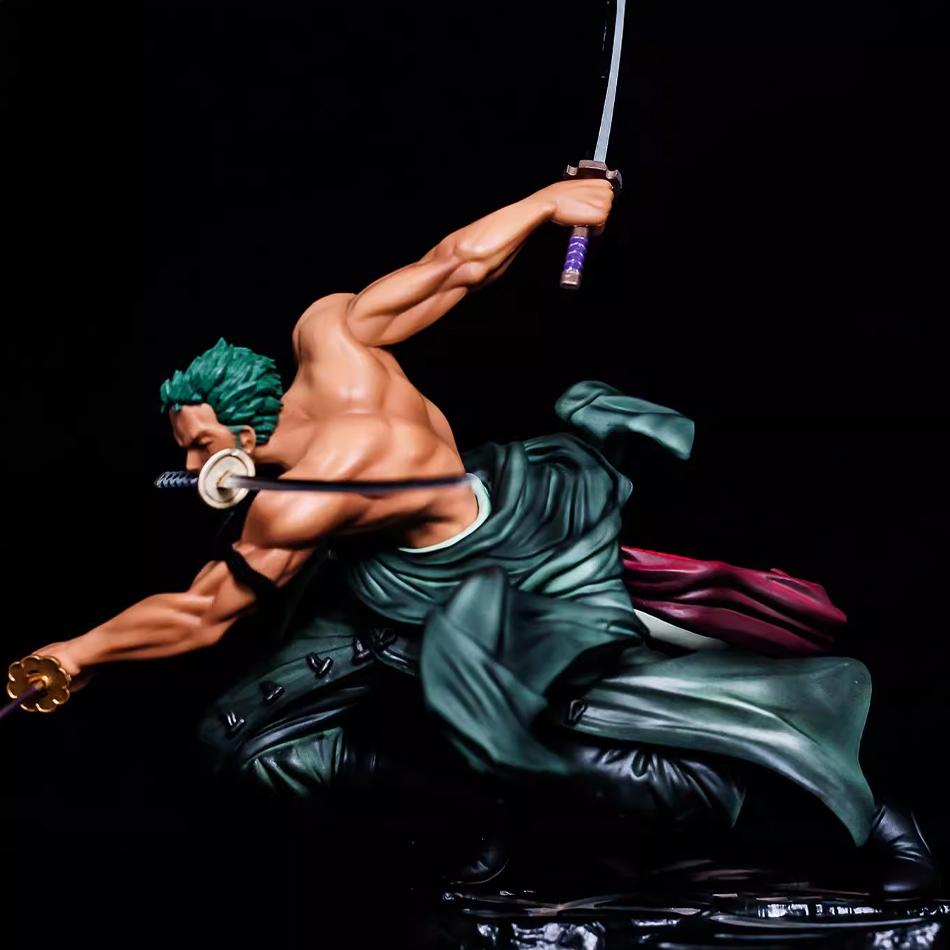 Фигурка из аниме One Piece, 10 см, GK Ророноа Зоро, трехклинковый меч Са-максимум, манга, статуэтка, коллекционная модель, игрушка для детей.