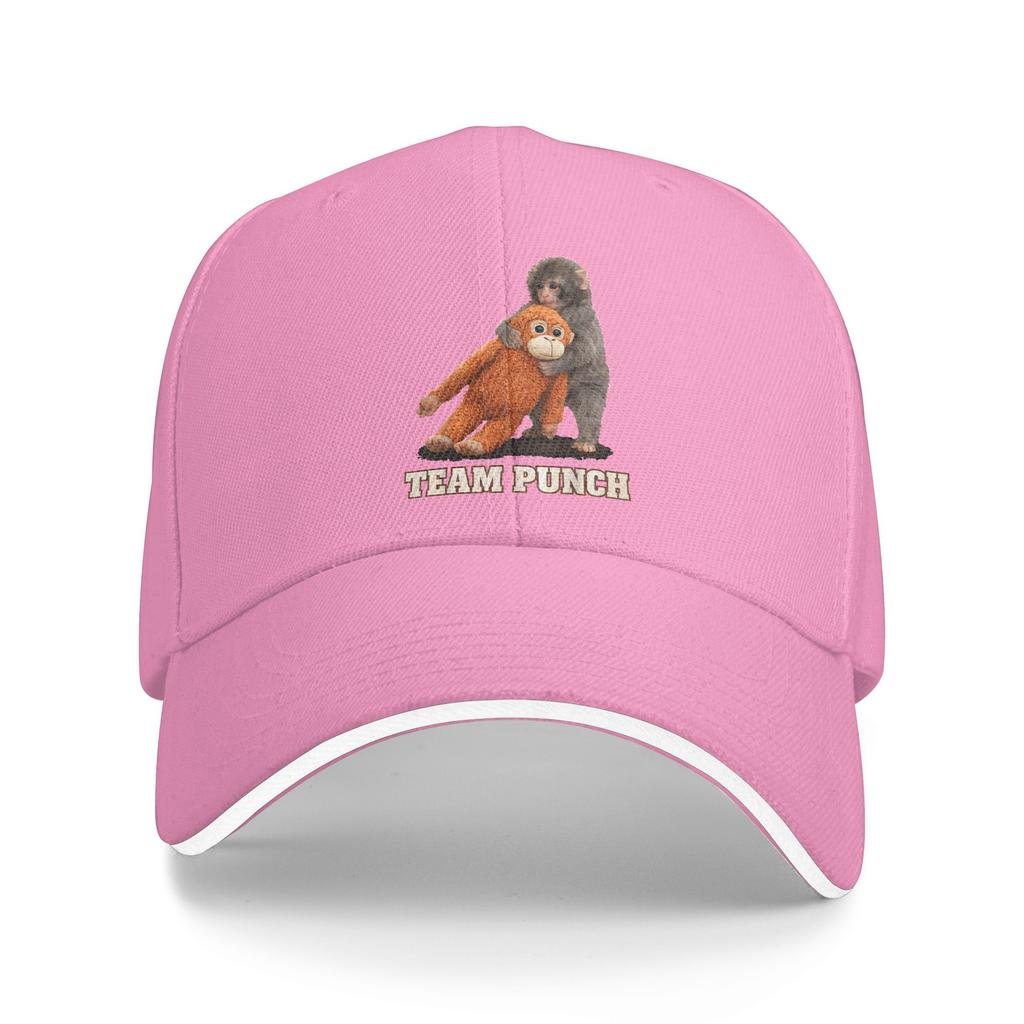 Adorable Monkey Punch Baby Baseball Cap Casual Unisex-Teens Trucker Hat Sunscreen Design Kpop Rock Baseball Caps Birthday Gift