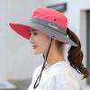 Fisherman Bucket Dry Quick Drying Fast Ponytail Leaking With Brim Large Women Caps Hats Fishermen Outdoor Casual Cap Sunscreen Hat