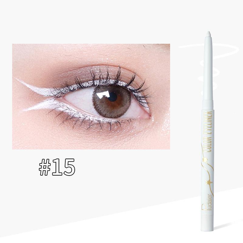Подводка для глаз Pudaier против пота, прочная и легко наносимая подводка для глаз, 18-цветная подводка для глаз