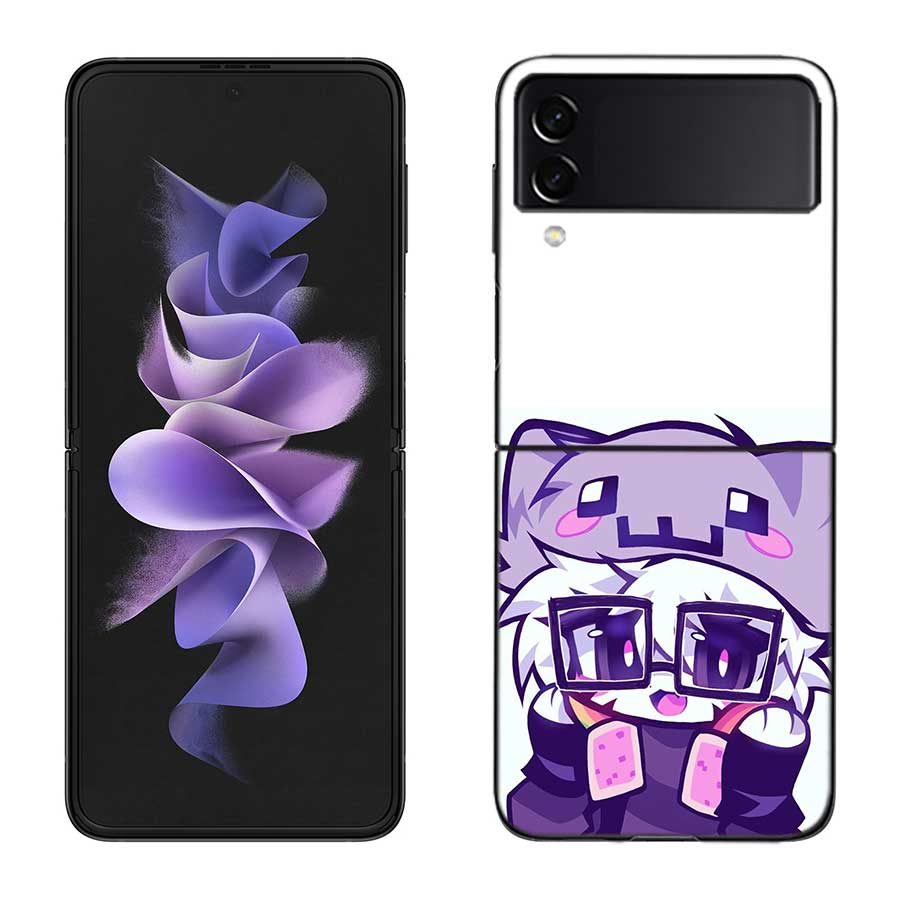 Чехол для телефона Boykisser для Samsung Z Flip 7 6 5G Galaxy Z Flip 5 4 3 Черный Жесткий Чехол-Ракушка Роскошный ПК Корпус Coque
