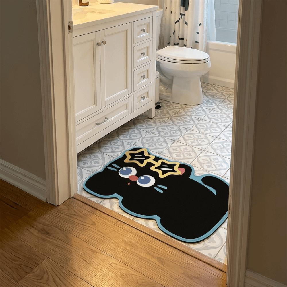 Non-Slip Bathroom Floor Mat Cartoon Decorative Door Mat Modern Entry Door Mat Kitchen