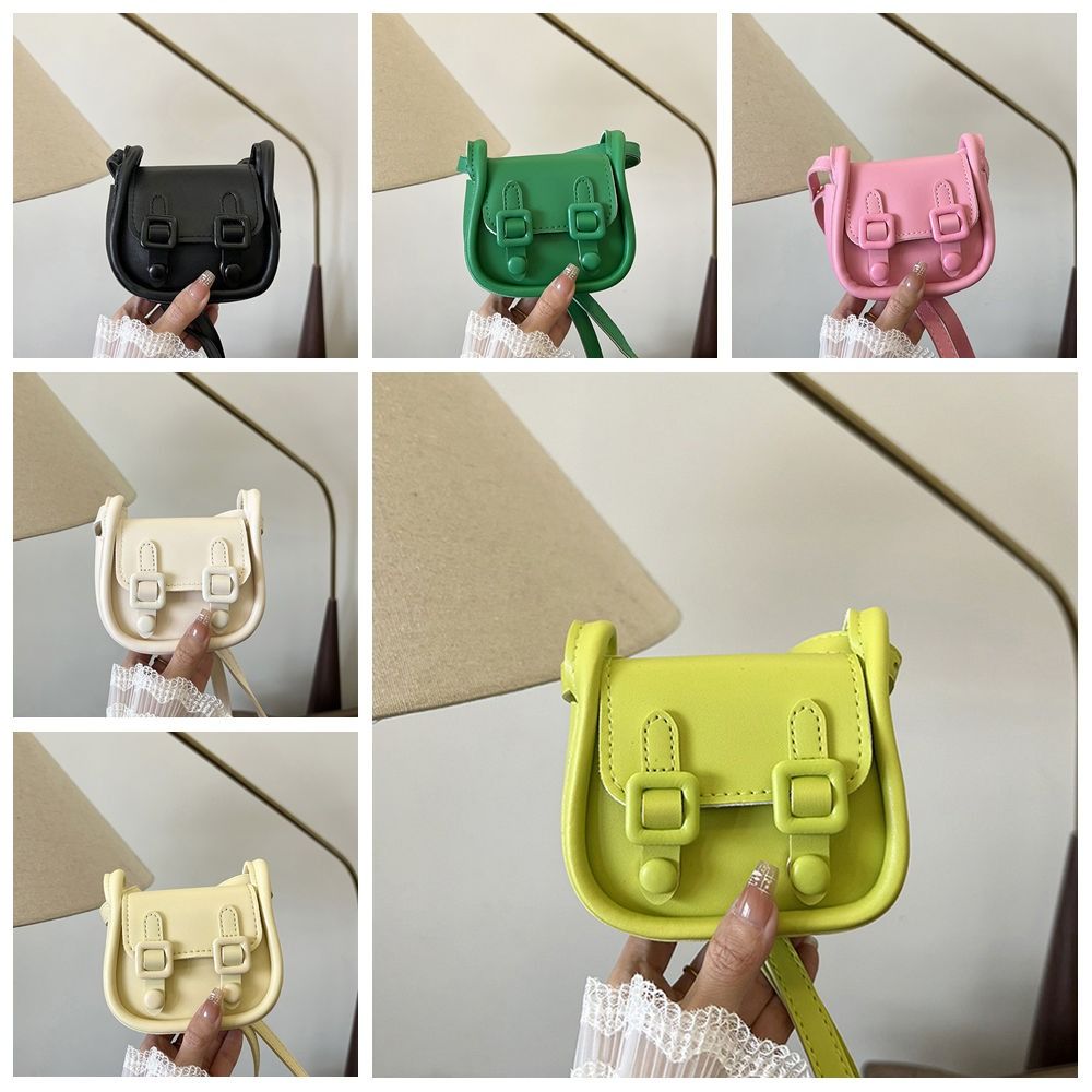 PU Crossbody Bag Small Square Bag Square Shoulder Bag Portable Mini Saddle Bag  Women
