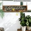 2D Flat, 1pc, French Buanderie Aluminium Decorations Sign Family Wall Plaques Decorations Sign Farmhouse Entryway Rustic Plaques Art with Quotes for