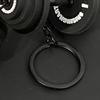 Брелок Подвеска Легкий Прочный Мягкая Резина Металл Дизайн Гантели Съемный Шарм для Фитнес-Сумки Держатель для Ключей Спортивный Подарок Аксессуар