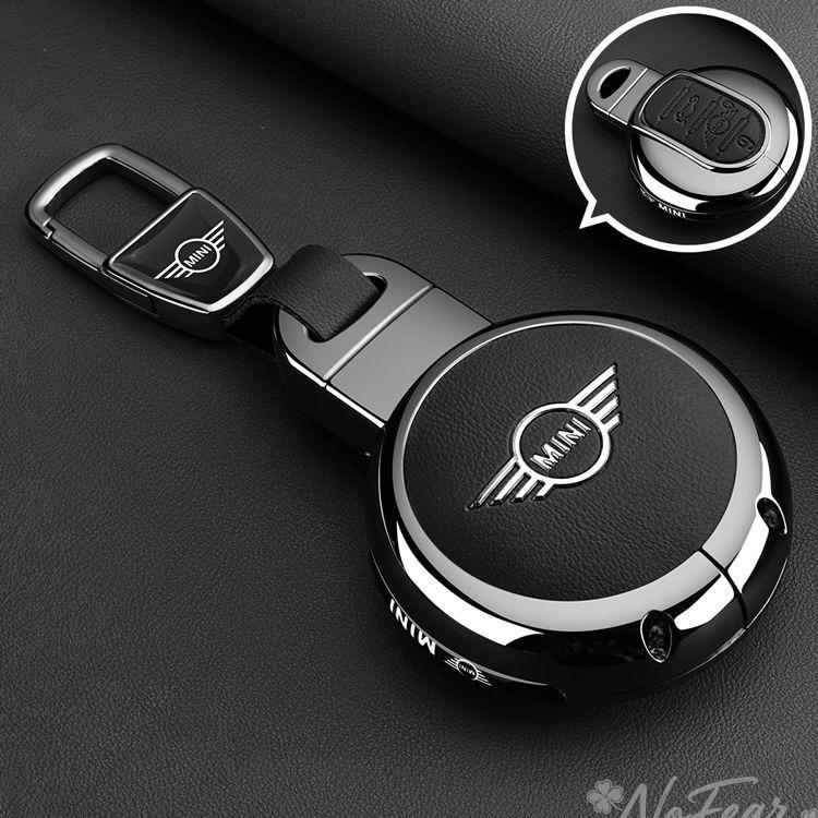 Zinc alloy Car Remote Key Cover Case Shell Protector For BMW MINI COOPER S ONE JCW F54 F55 F56 F57 CLUBMAN COUNTRYMAN Stickers UT1