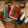 Mini Traveler's Loose-Leaf Cowhide Pocket Diary