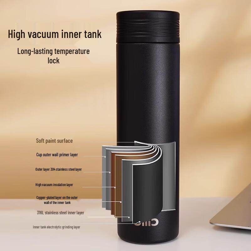 Cille Minimalist Stainless Steel Thermal Bottle