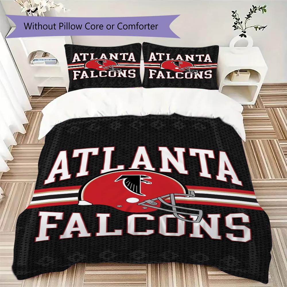 Atlanta Falcons Pattern Bedding uilt Set uilt Cover Pillowcase Home Decoration Birthday Gift (1*duvet cover + 2*pillowcase without core)