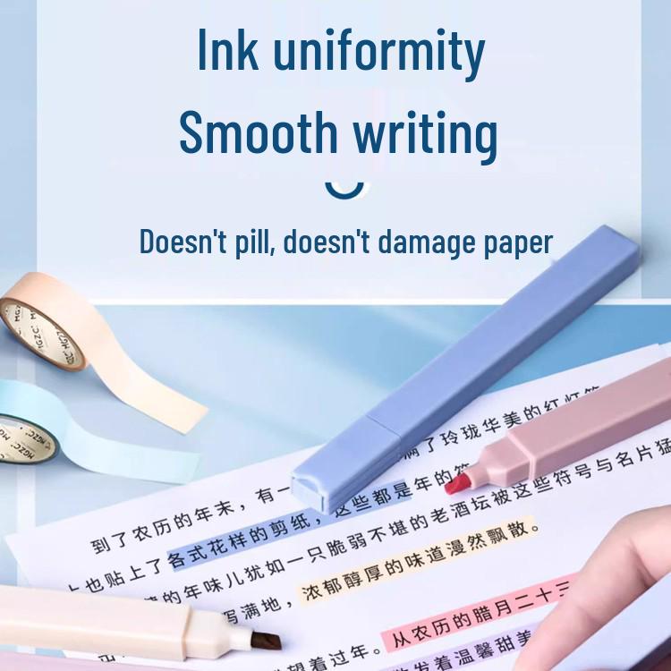 Хайлайтер для учеников начальной школы: Набор флуоресцентных маркеров с двумя бонусными ручками 0,5