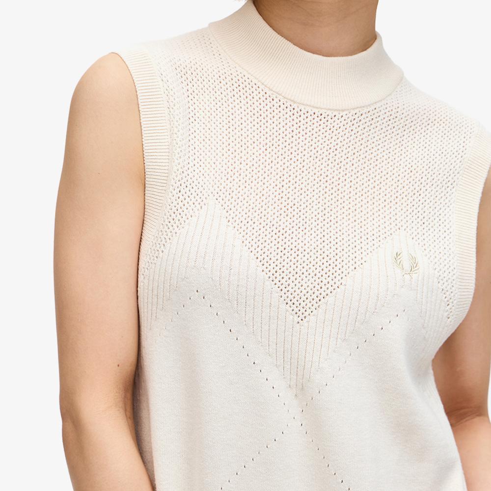 FRED PERRY [Womens] Pointel Detail Wool Knit Dress (560) Afpf2417166-560