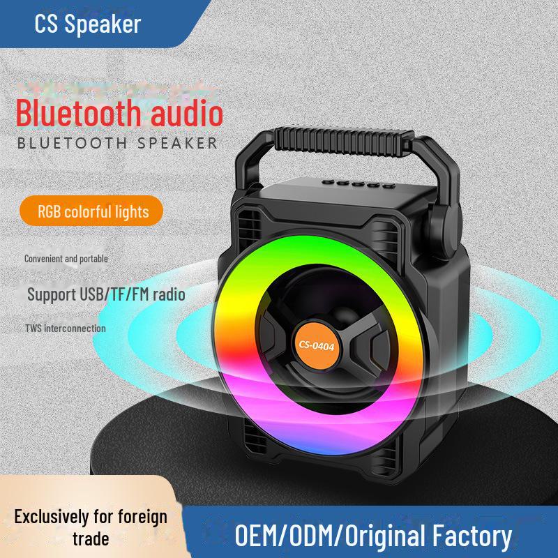 Портативный мини-динамик Bluetooth с разноцветной подсветкой