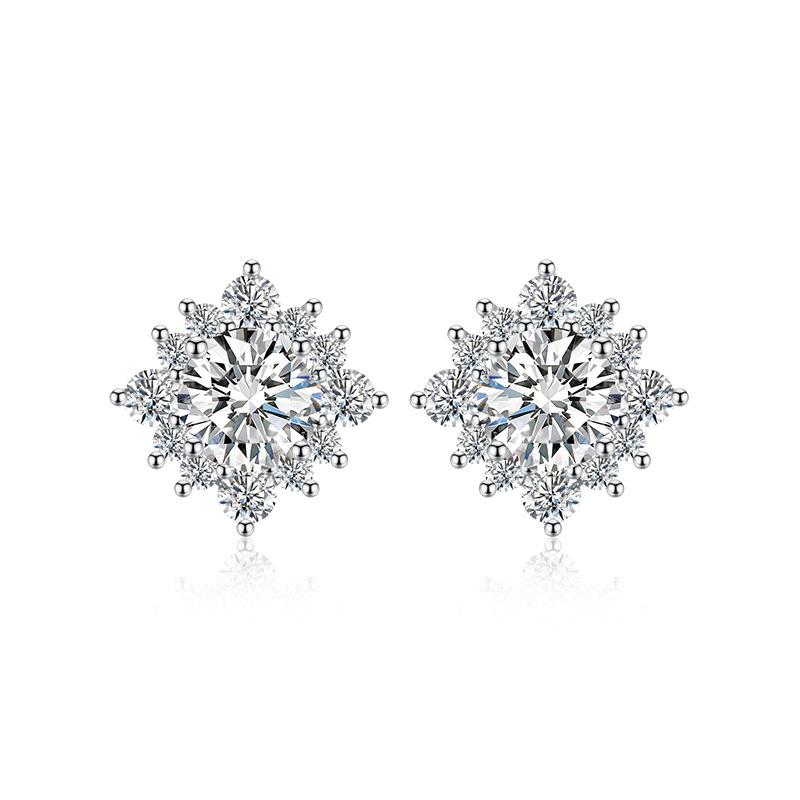 BELLA BOX Серьги-гвоздики с иглой и солнцем, женские корейские модные новые красочные ювелирные серьги с желтым бриллиантом и розовым бриллиантом