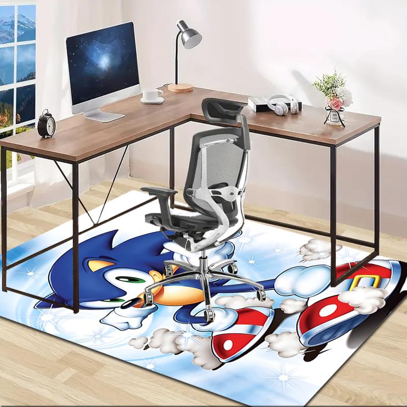 1pc S-Sonic (2) Design Area Rug - Non-Slip, Soft & Cozy Floor Mat for Living Room, Bedroom, Office - Indoor/Outdoor Decorative Carpet