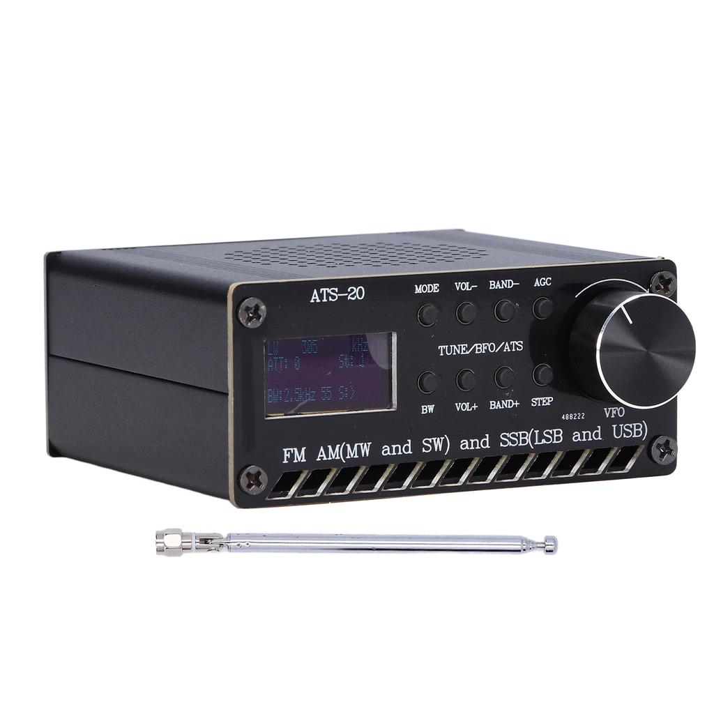 Радио полнодиапазонный приемник DSP FM AM SSB Si4732 портативный перезаряжаемый с антенной