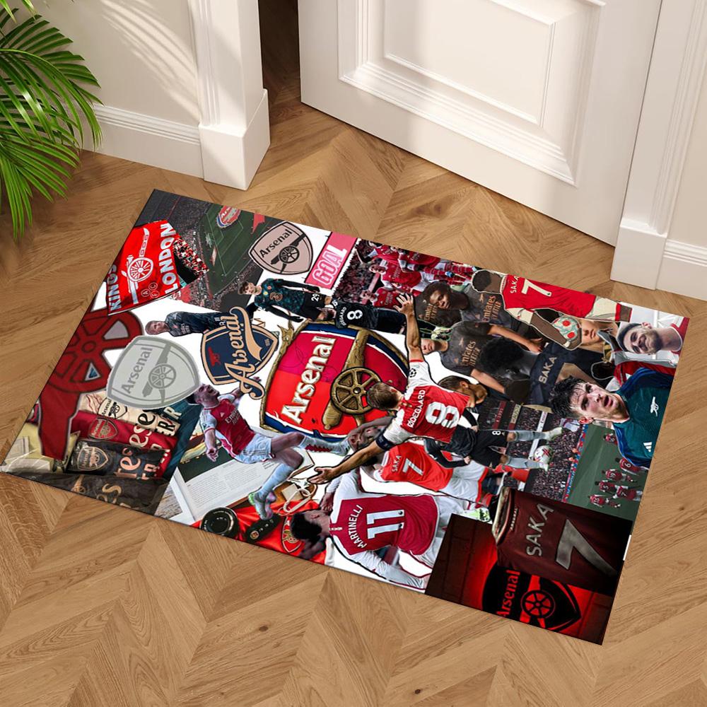 Arsenal Football Player Carpet Perfect for Balcony Entryway Foyer Hallway Anti-slip Rug Anime Office Decor Spiritual Gift