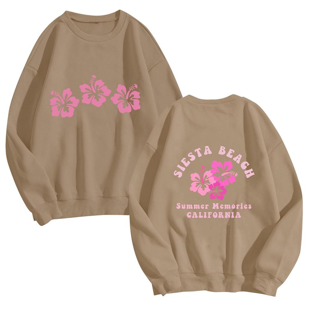 Женская мода повседневная однотонная блузка с длинным рукавом и круглым вырезом