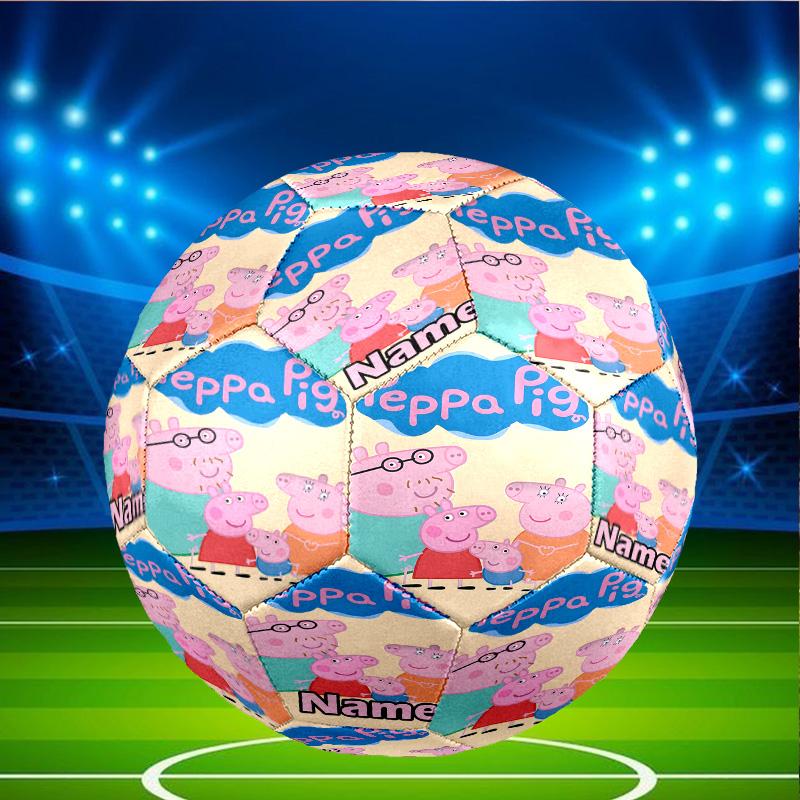 Custom Name Personalized Peppa Pig-A Print Size 5 Soccer Ball Training & Match Football, for Team, Kicking, Gift for Football Enthusiasts