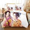 3D Hot sale anime Demon Slayer duvet cover and pillowcase kids' double bed bedding set home bedroom decor gift for boys Girl