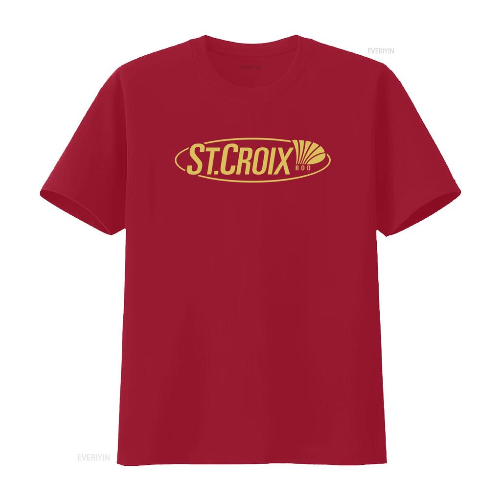 St Croix Fishing Rods Men's Black Size S 5XL T Shirt vintage Washed graphic fashion Unisex Casual Soft streetwear Stylish