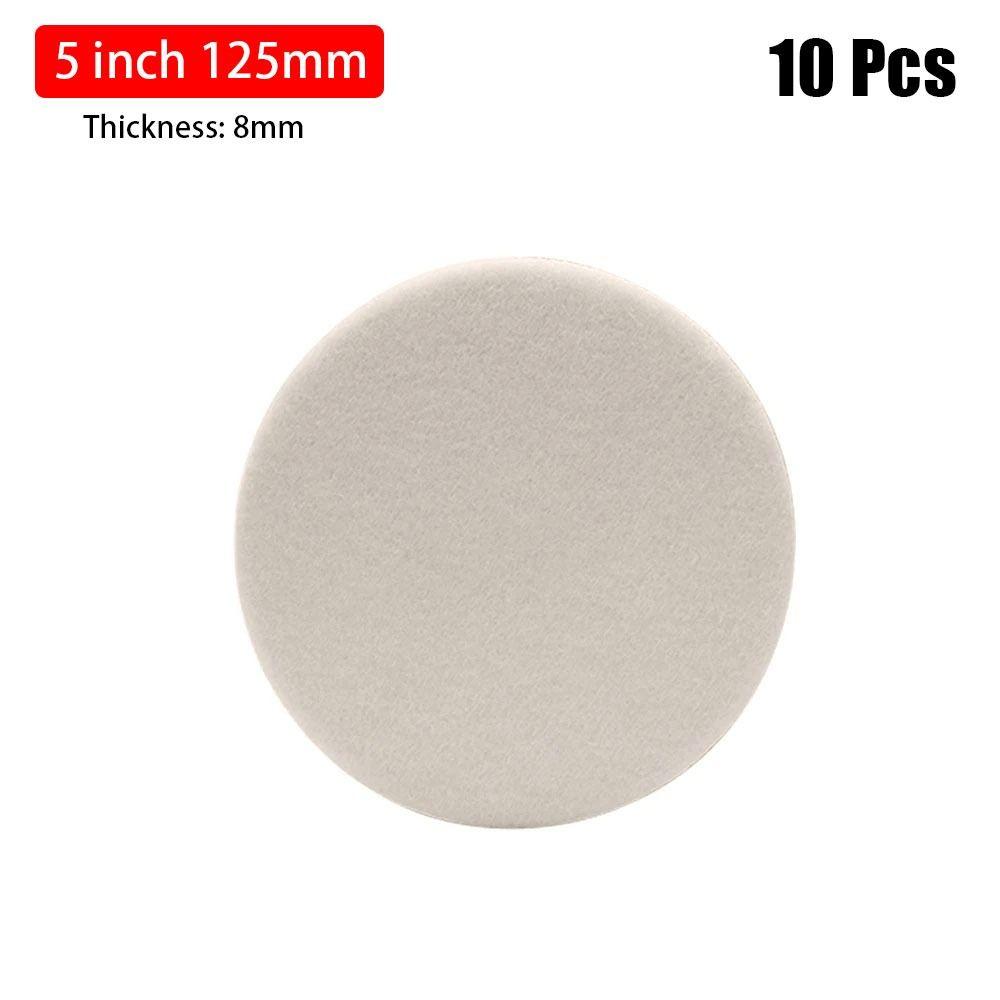 1/10Pcs 75mm 100mm 125mm 150mm 180mm Wool Felt Discs 2/3/4/5/6/7inch Abrasive Wheel Polishing Pads