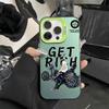 Модный крутой чехол для телефона в стиле байкера для iPhone 16 Pro Max 11 12 13 14 15 X XS MAX XR 7 8 Plus SE 2020 Цветной серебристый чехол