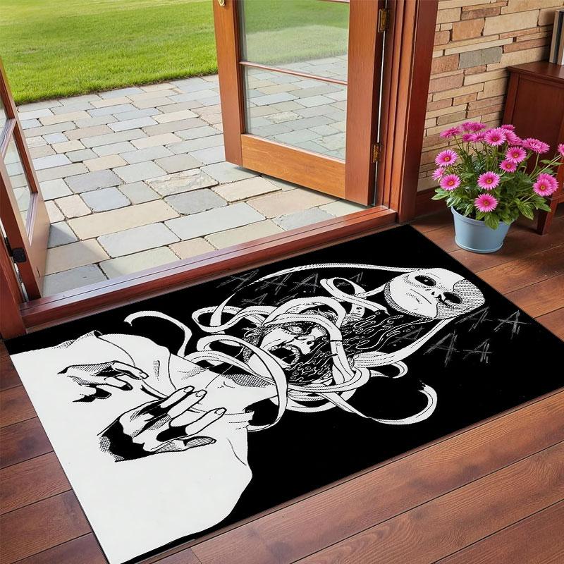 Crystal Velvet Rug Soft Non Slip Indoor Floor Mat Home DecorSally Face