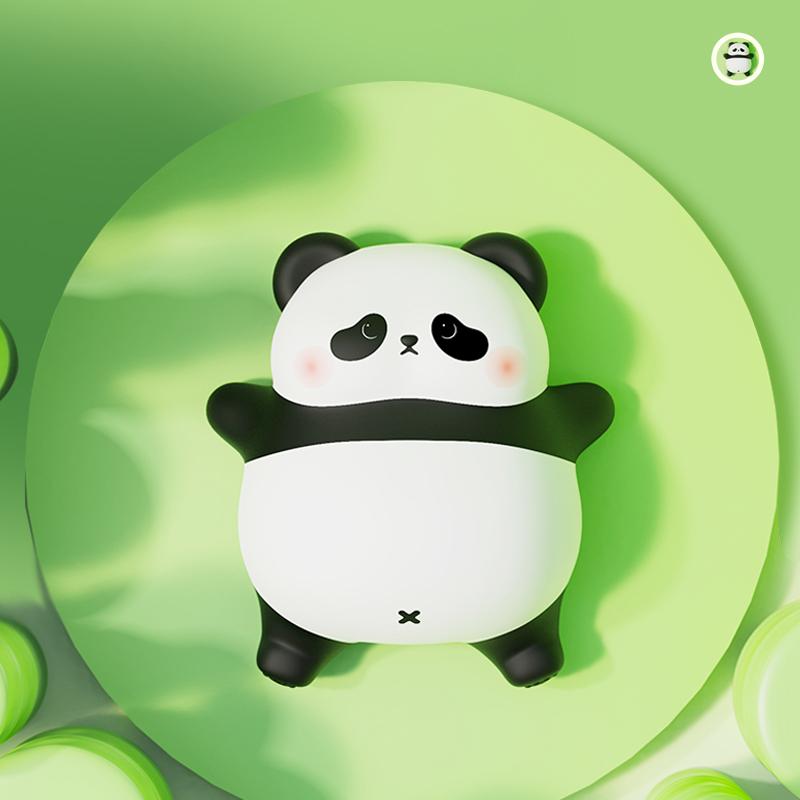 Lying Panda LED Night Light Touch Sensor Cartoon Kid's Nightlights Silicone Holiday Christmas Gift Bedside Lamp Bedroom Decor