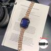 Блестящий металлический ремешок для Apple Watch Ultra Ремешки 49 мм 38 40 41 42 44 45 46 мм Ювелирный металлический ремешок с бриллиантами для iWatch Серии 11 10 9 8 7 6 5 4 3