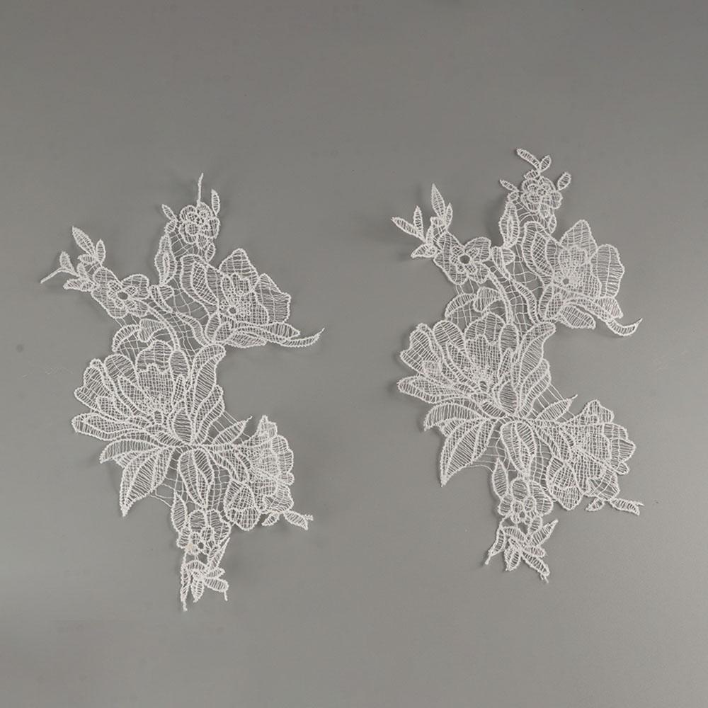 Кружевная ткань, нашивка, ткань для рукоделия, аппликация для одежды, украшение, аппликация в виде цветка, шитье