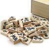 Wooden Shogi from Beginners To a Shogi Board with Shiratsubaki Upper Carved Pieces In the Official Font and a Stopper Piece 3-piece Set, Dans,