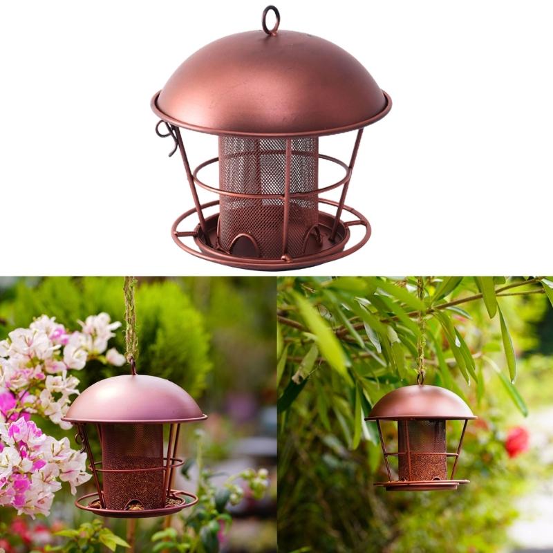 House Dome Bird Feeders for Wild Bird Waterproof Bird Feeders Outside Hanging Bird Feeders Rainproof Bird Feeding Statio